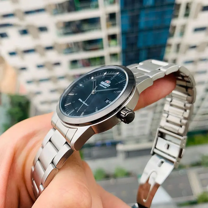 Orient Sentinel Black Dial Men's Watch- FAC05001B0